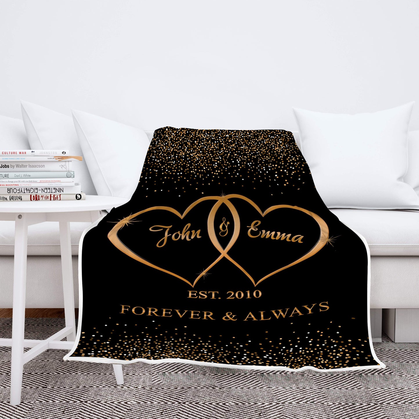 Personalized Blanket for Couples