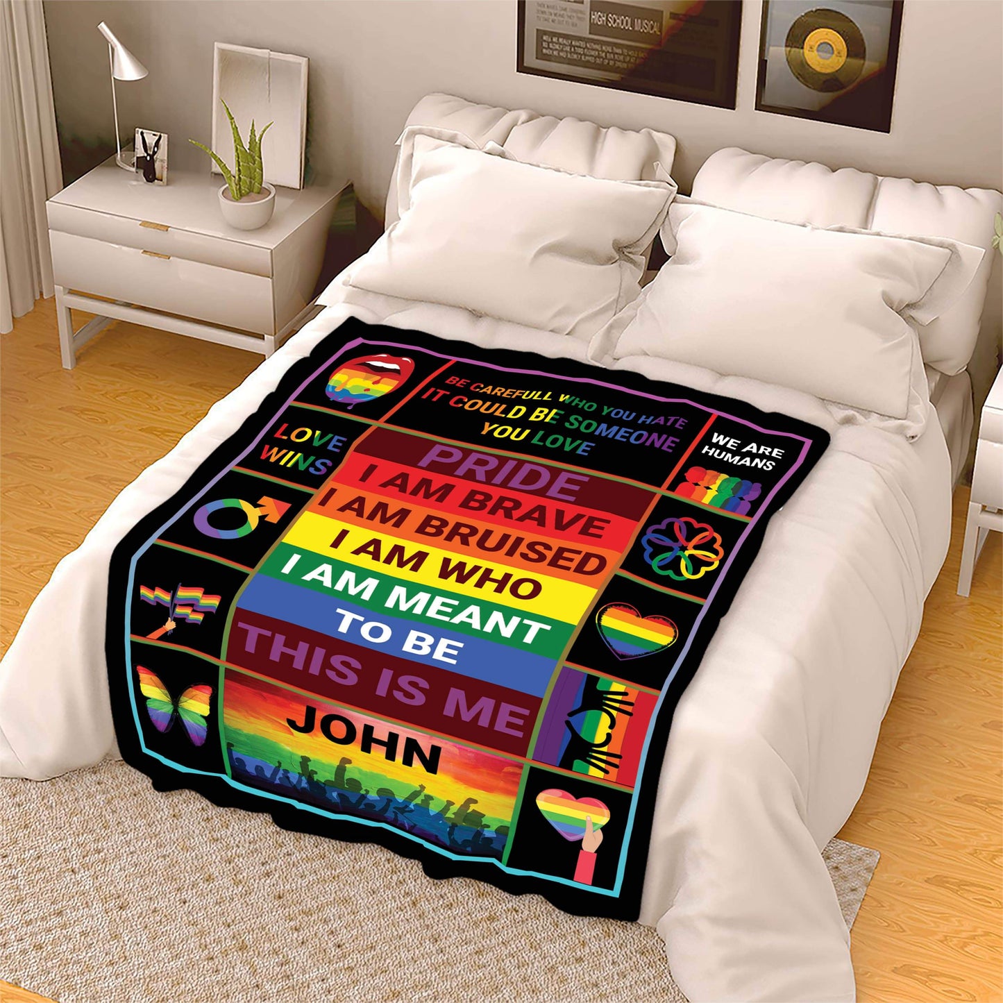 Personalized Blanket Personalized LGBT Couple Blanket