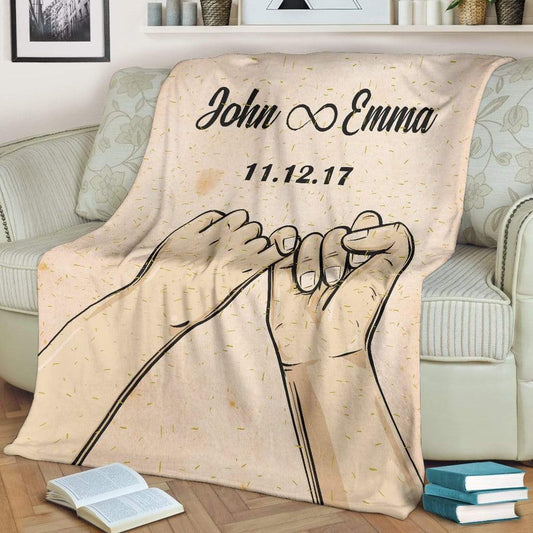 Pinky Promise Personalized Blanket