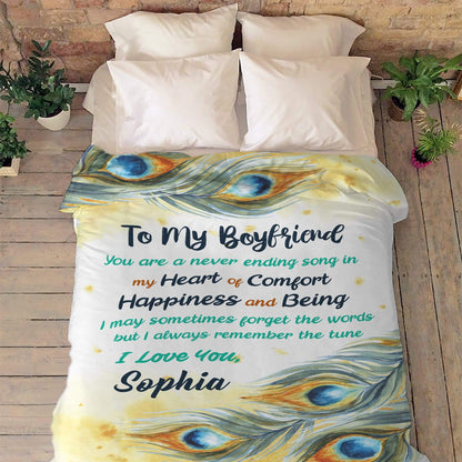  Personalized Blanket for Boyfriend