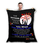 "To My Boyfriend You Mean The World To Me" Personalized Blanket for Boyfriend