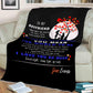 "To My Boyfriend You Mean The World To Me" Personalized Blanket for Boyfriend