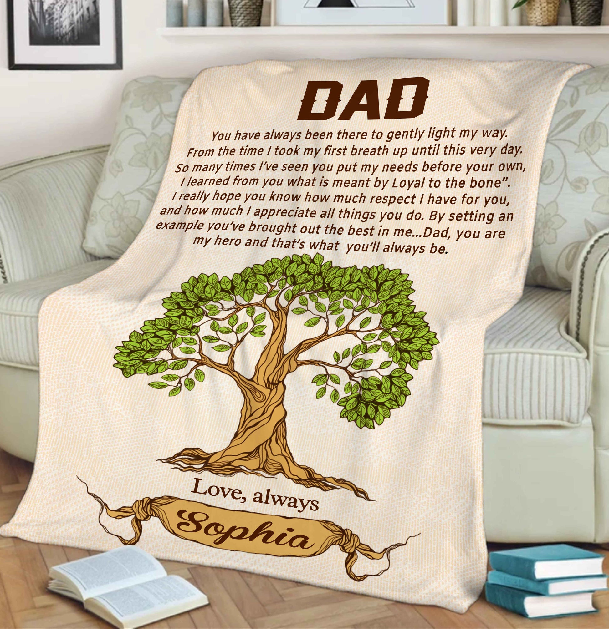 Personalized Blanket You Have Always Been There Customized Blanket For Dad