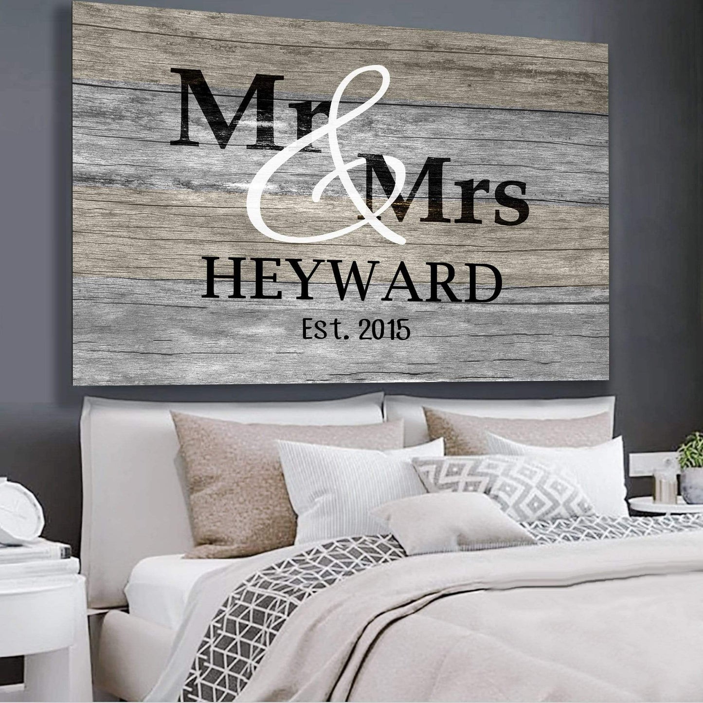 Personalized Canvas Mr. And Mrs. Customized Couple Canvas