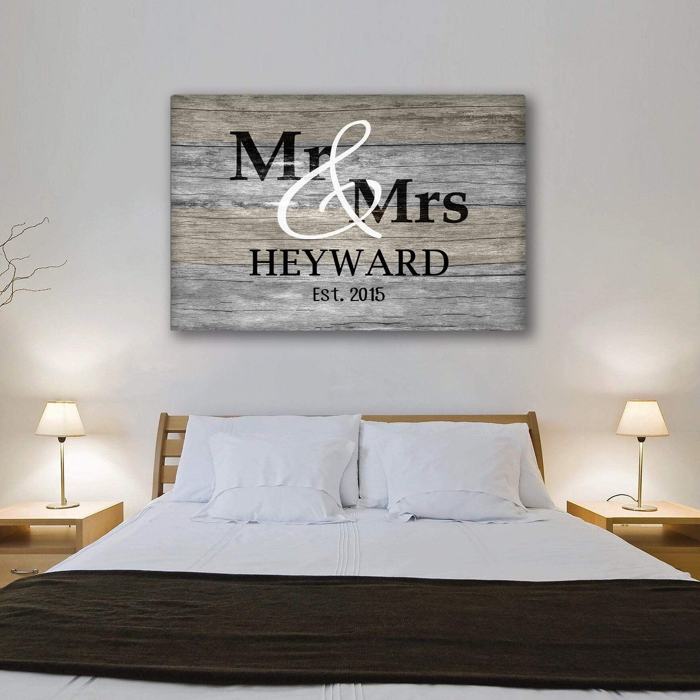 Personalized Canvas Mr. And Mrs. Customized Couple Canvas