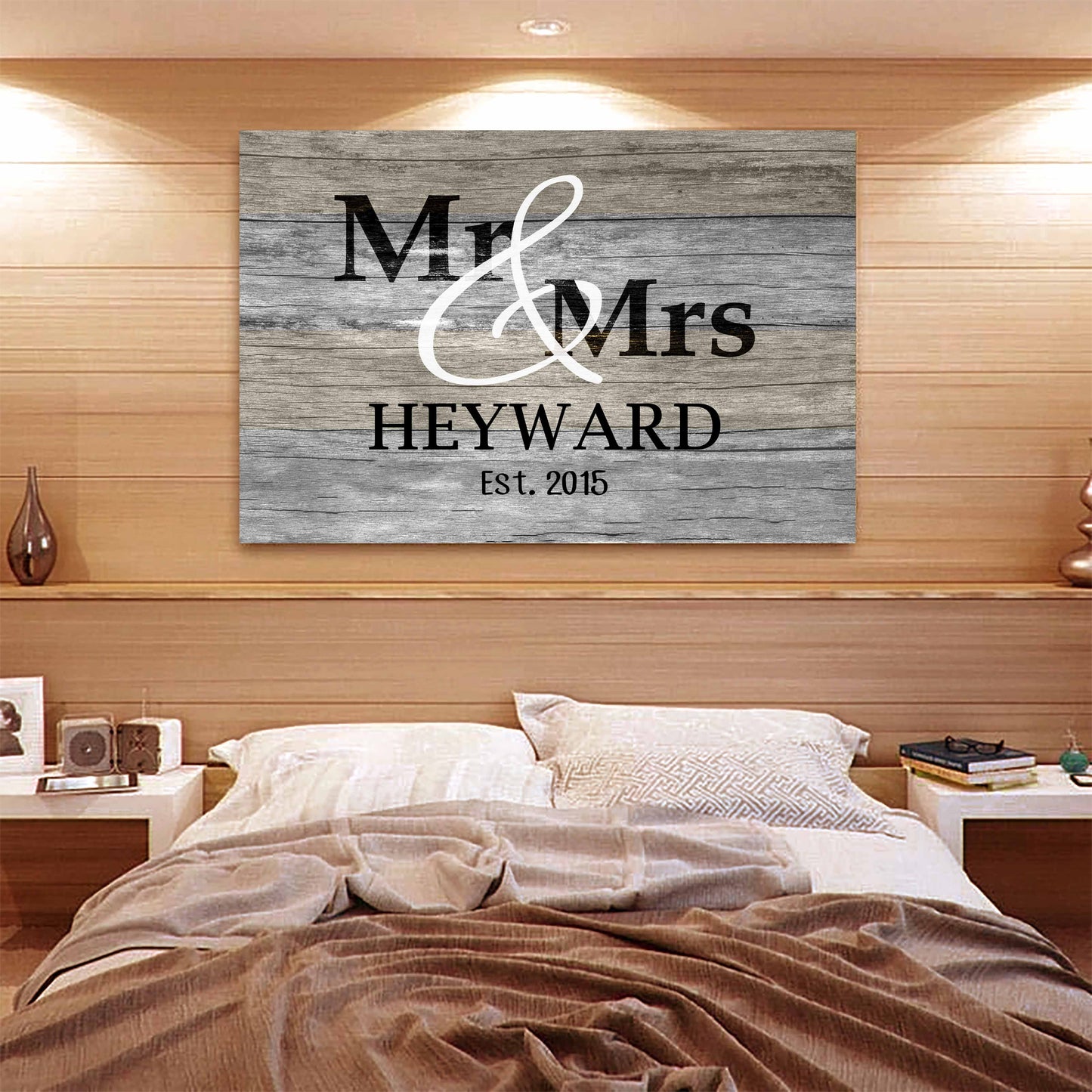 Personalized Canvas Mr. And Mrs. Customized Couple Canvas