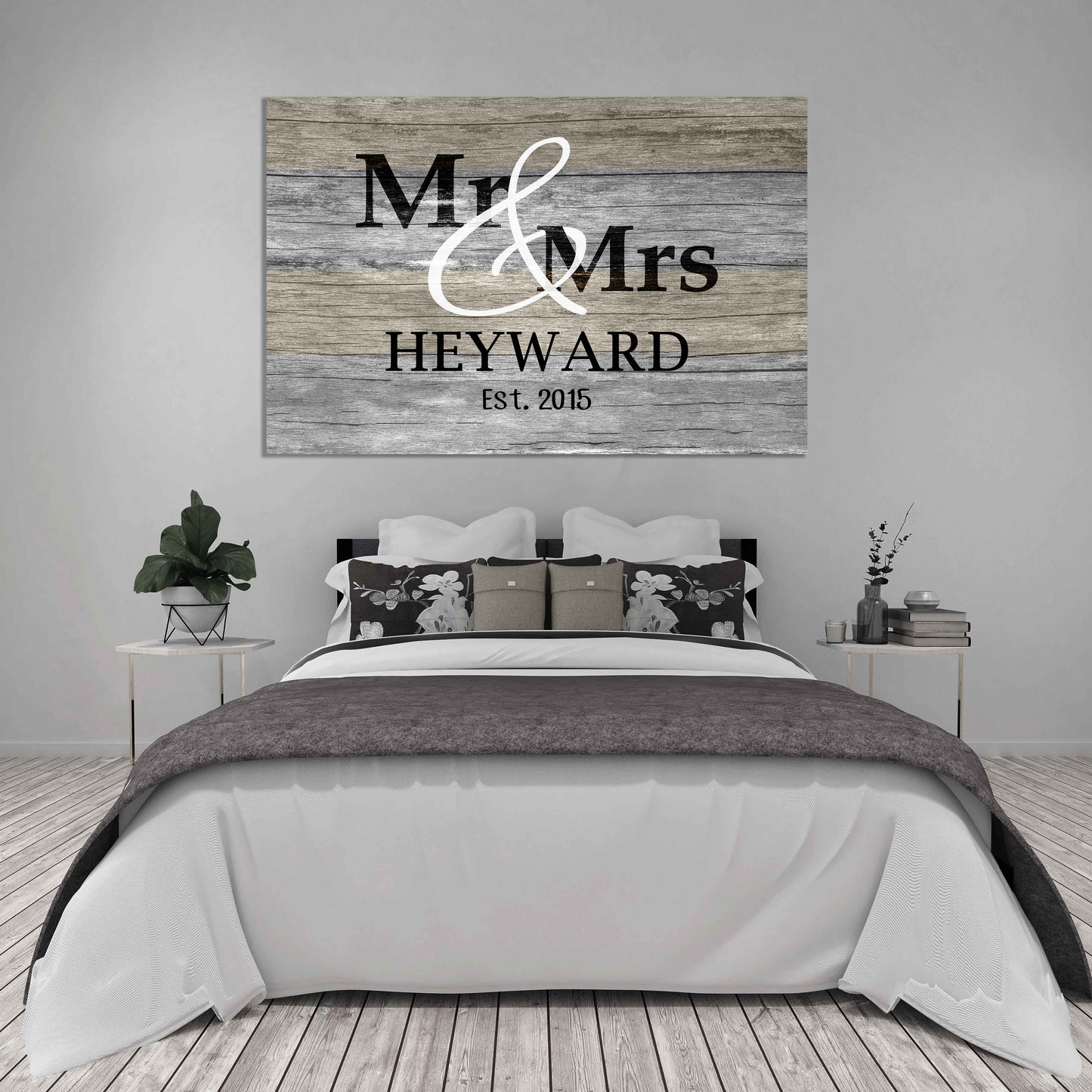 Personalized Canvas Mr. And Mrs. Customized Couple Canvas