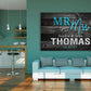 Mr & Mrs Custom Canvas Wallart