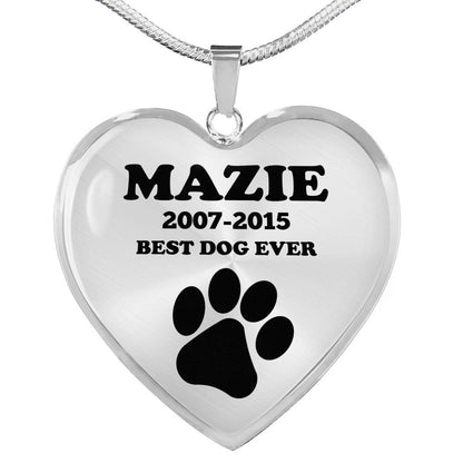 Best Dog Lover Necklace In Heart Shape