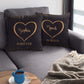 Pillows Two Heart Custom Couple Pillows -Pack of 2