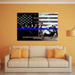 I Will Fear No Evil-Thin Blue Line Canvas